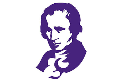 Illustration: Eine lila Silhouette einer Person mit einem ovalen Bereich im Gesicht, auf weißem Hintergrund. Die Silhouette zeigt stilisierte Merkmale und ist anonymisiert.